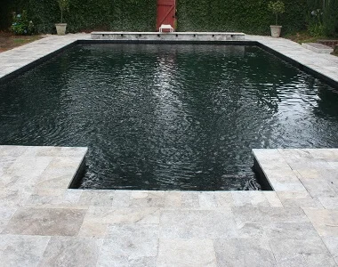 Silver Oyster Travertine Pool Coping Tumbled