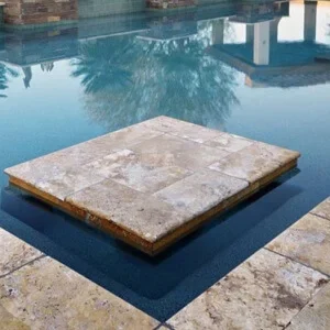 Antique Travertine Bullnose Pool Coping Tiles