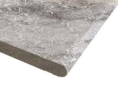 Oyster Silver Travertine Bullnose Pool Coping Tiles